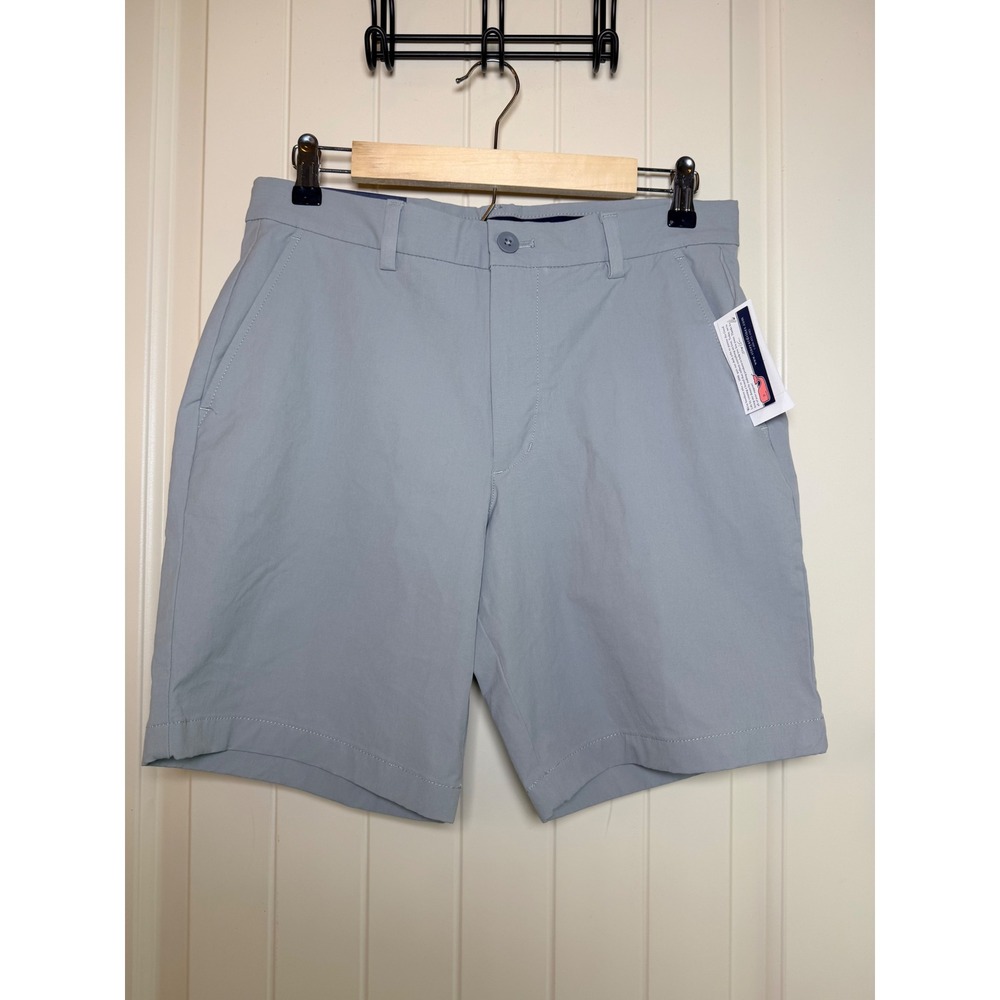 Vineyard Vines Mens 8" Performance Breaker Shorts Barracuda Gray 30 NEW 1H001141